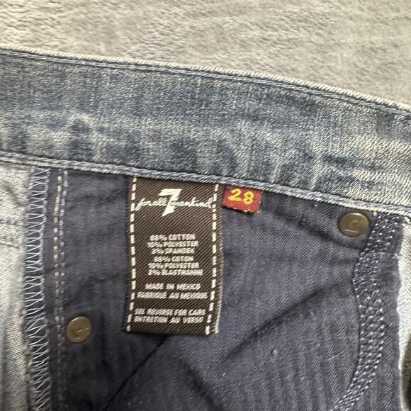 7 For All Mankind Skinny Jeans Men's Size 28 Gray Denim - Picture 4 of 7